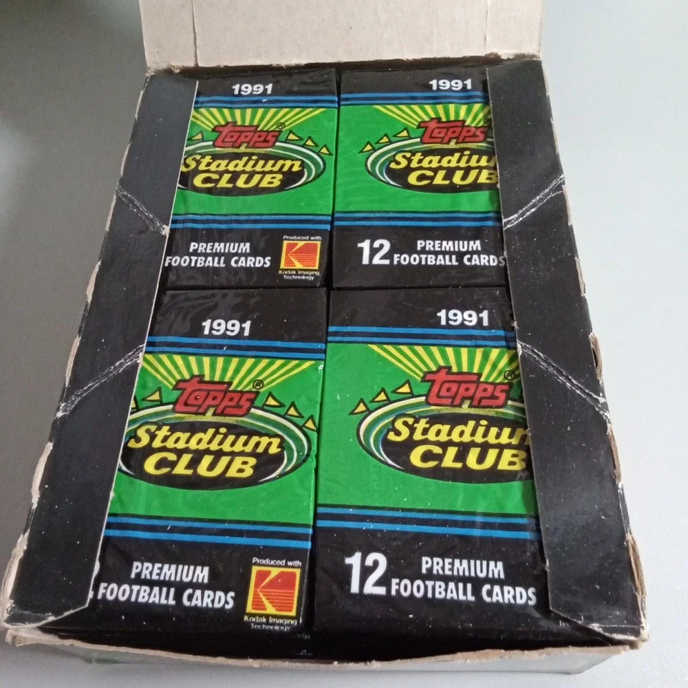 1991 Topps Stadium Club Football Series 1 Box 36 Unopened Packs NFL Cards